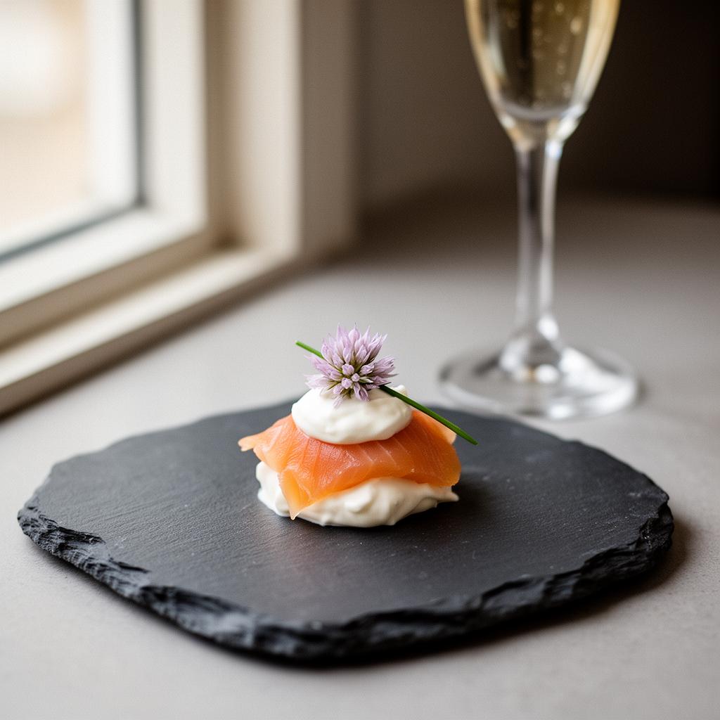 Luxe amuse als cadeau voor felicitaties, met champagne
